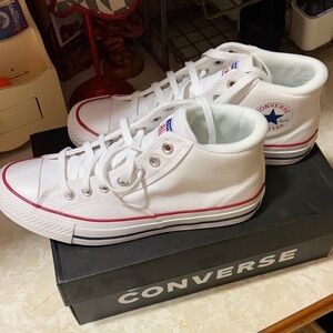 Converse White High-Top Sneakers